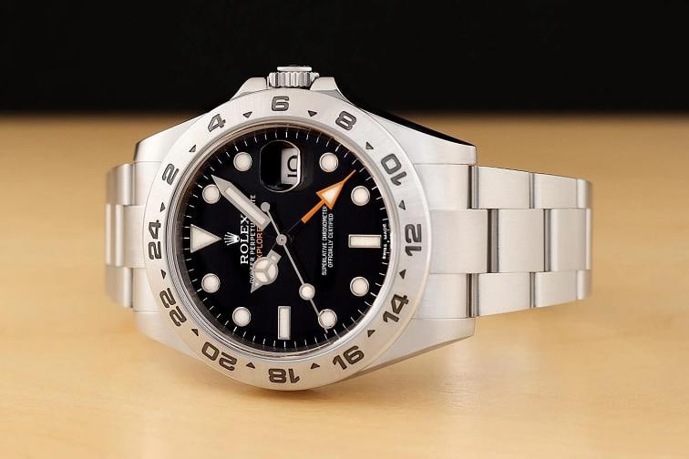 2012 CARD ROLEX EXPLORER II 216570 42MM BLACK GMT STAINLESS STEEL DATE WATCH - 2
