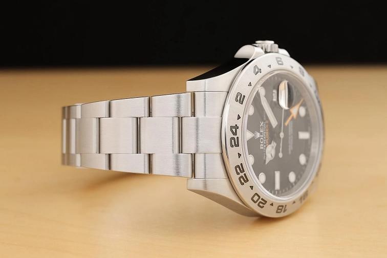 2012 CARD ROLEX EXPLORER II 216570 42MM BLACK GMT STAINLESS STEEL DATE WATCH - 8