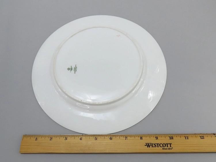 Beautiful Set 8 Antique Spode Copeland Imari Fan Dinner Plates Great Condition - 5