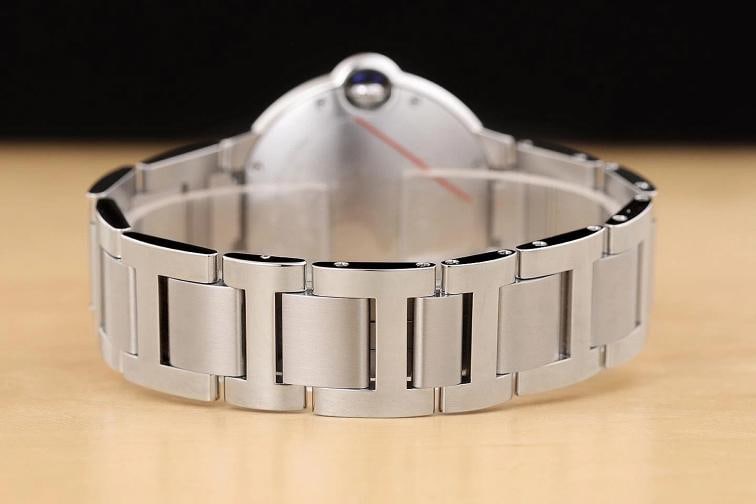 2018 CARTIER BALLON BLEU 36MM W4BB0017 SILVER ROMAN DIAMOND STEEL WATCH - 7