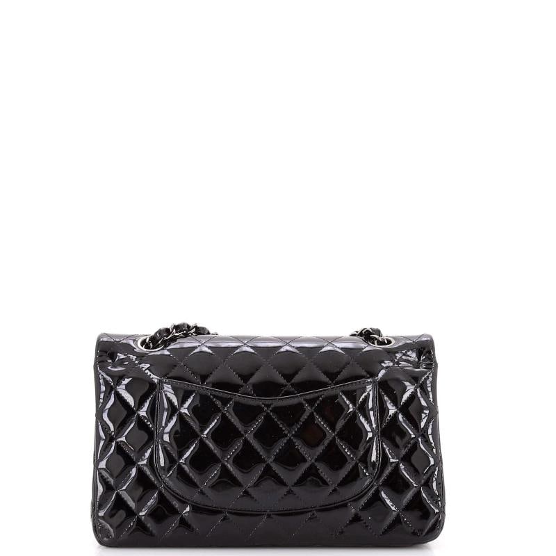 Chanel Classic Double Flap Bag Quilted Patent Medium - 3