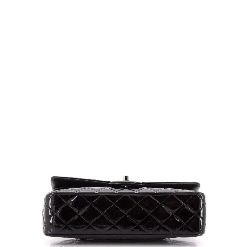 Chanel Classic Double Flap Bag Quilted Patent Medium - 4