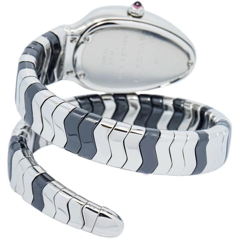 Bvlgari Serpenti 102129 2017 Complete Stainless Steel Black Ceramic Quartz 35mm Box and Papers - 5