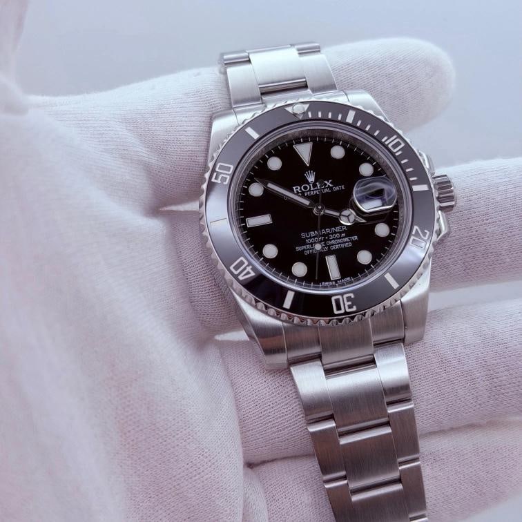 Rolex Submariner 116610 40mm Black Ceramic Steel Box Papers Service Card - 2