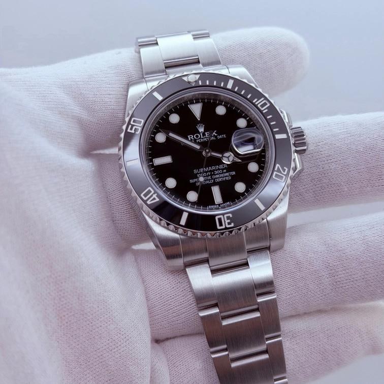 Rolex Submariner 116610 40mm Black Ceramic Steel Box Papers Service Card - 9