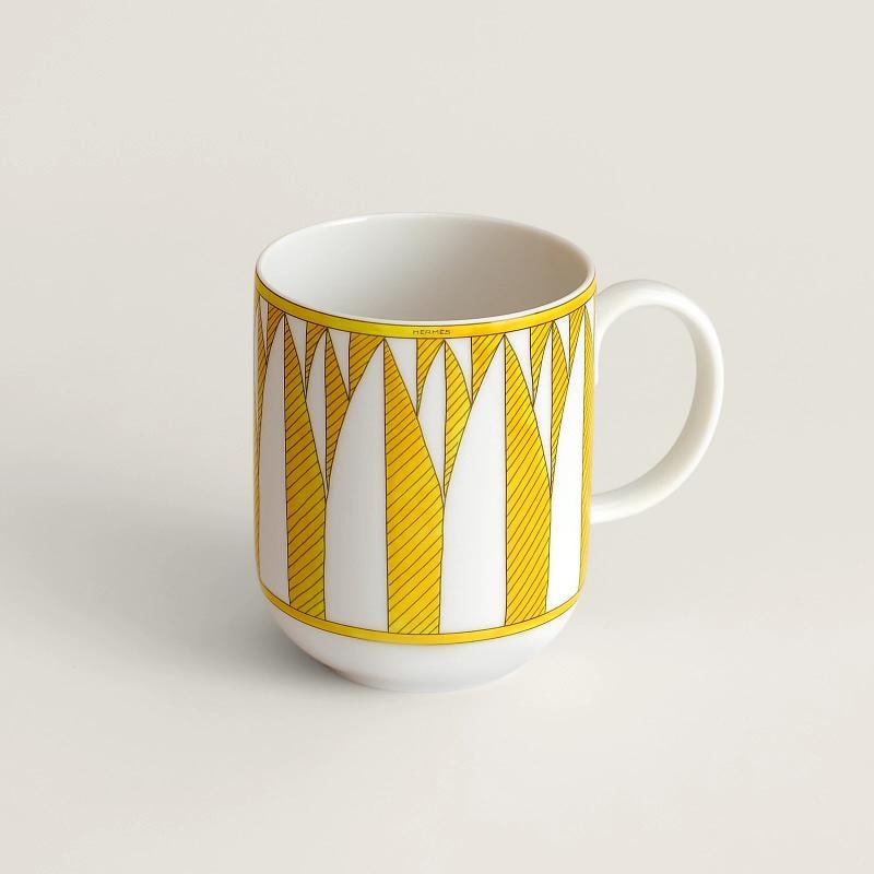 NEW HERMES SOLEIL D'HERMES NO. 2 PAIR OF MUGS #P046131P BRAND NIB - 3