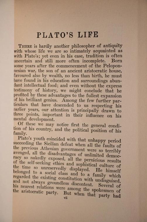 B Jowett / The Dialogues of Plato 1920 - 8