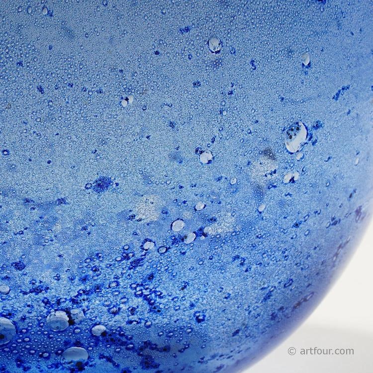 Monumental Ercole Barovier - Barovier & Toso Efeso Blue Vase 1964 - 10