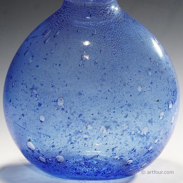 Monumental Ercole Barovier - Barovier & Toso Efeso Blue Vase 1964 - 7