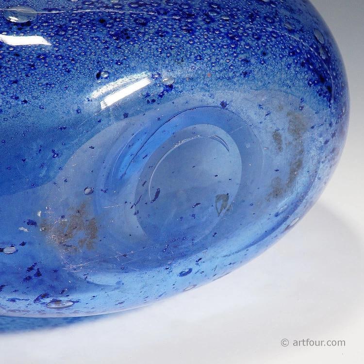 Monumental Ercole Barovier - Barovier & Toso Efeso Blue Vase 1964 - 9