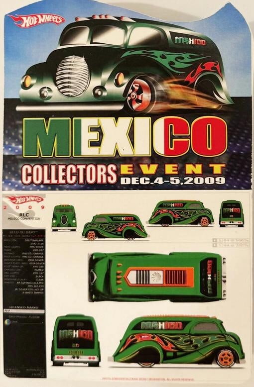Green DAIRY DELIVERY Mexico 2009 Convention Hot Wheels 1 of 1 Charity Car - 4