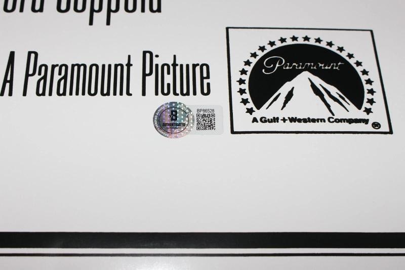 FRANCIS FORD COPPOLA SIGNED THE GODFATHER FULL-SIZE F/S MOVIE POSTER BECKETT COA - 7