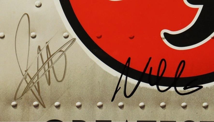 FOO FIGHTERS Greatest Hits Signed Vinyl LP JSA COA GROHL HAWKINS MENDEL SMEAR - 5