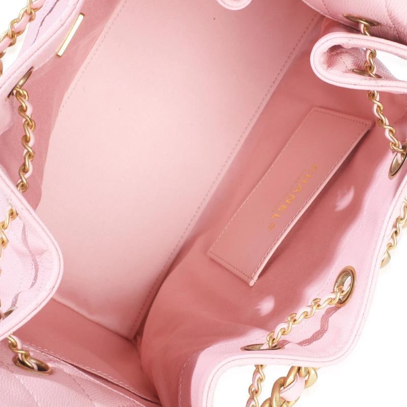 Chanel Pink Quilted Caviar Small Chanel 25 Hobo Handbag - 2