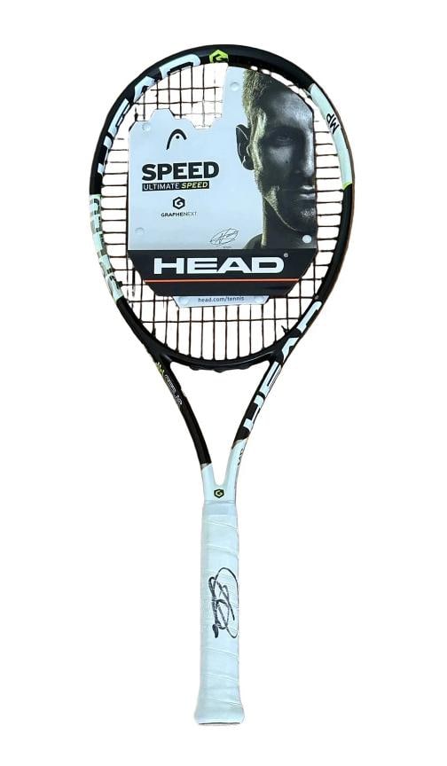 Novak Djokovic Autographed Head Speed Tennis Racket JSA COA: Player: Novak Djokovic,Sport: Tennis,Signed: Yes,Original/Reprint: Original,Autograph Authentication: James Spence Authentication (JSA),Product: Racket,