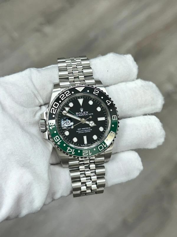 2025 Rolex GMT Master II Sprite 126720VTNR Black and Green Bezel Steel Box Paper - 3