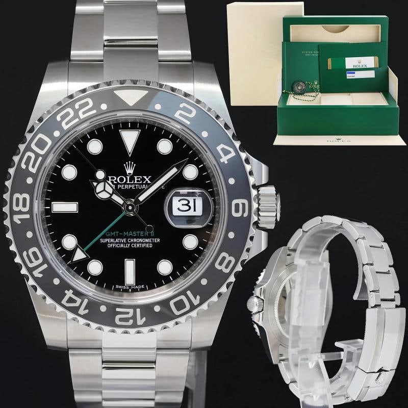 2018 MINT PAPERS Rolex GMT Master II 116710LN Steel Ceramic Black 40mm Watch Box: Condition: Pre-owned - Excellent,Brand: Rolex,Department: Men,Type: Wristwatch,Country of Origin: Switzerland