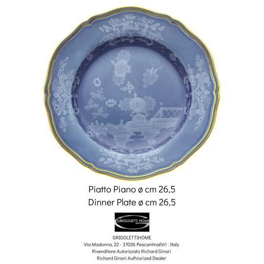 Richard Ginori Oriente Italiano Pervinca Porcelain Dinner Plates Set 18 - 2