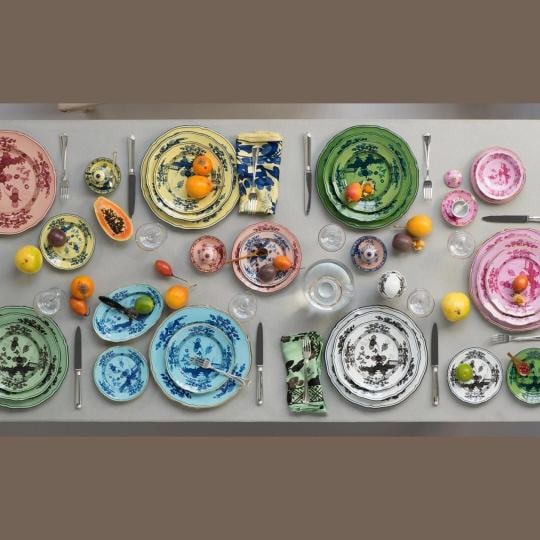 Richard Ginori Oriente Italiano Pervinca Porcelain Dinner Plates Set 18 - 6
