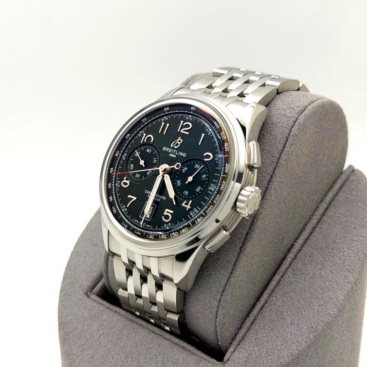 Breitling Premier B01 Chronograph AB0145 42mm Green Dial Steel Box Booklet - 4