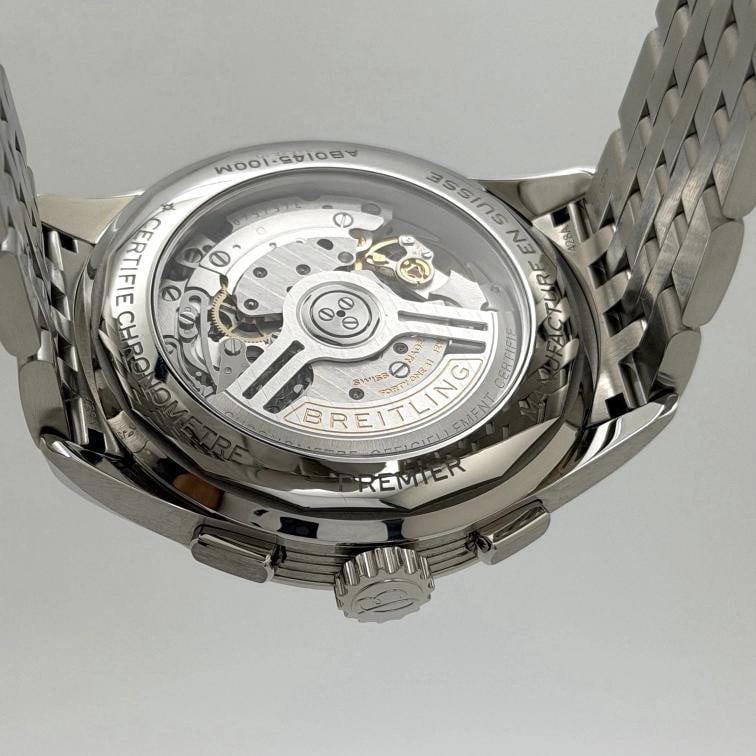 Breitling Premier B01 Chronograph AB0145 42mm Green Dial Steel Box Booklet - 8