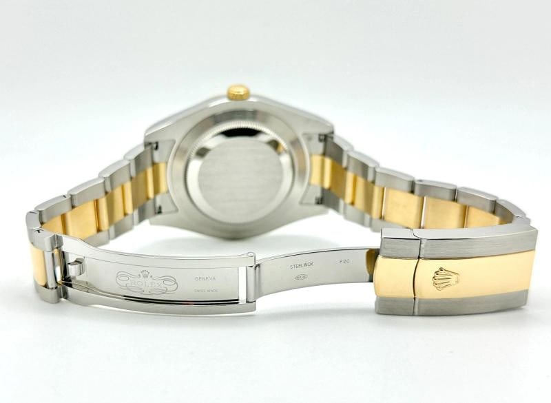2015 Rolex Datejust II 116333 41mm Champagne Diamond 18K Gold Steel Box Paper - 7