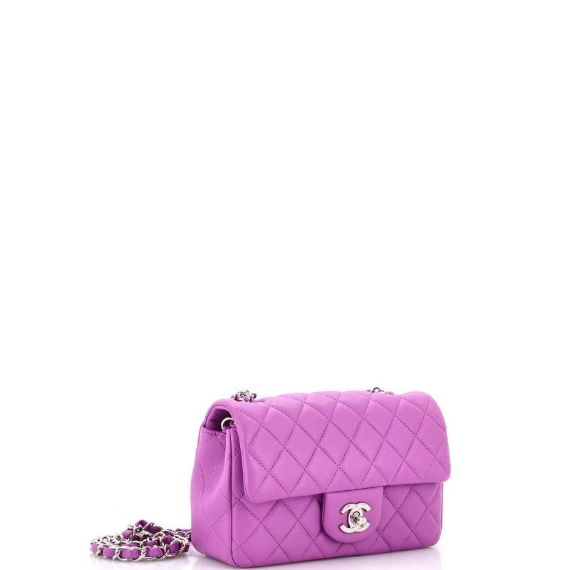 Chanel Classic Single Flap Bag Quilted Lambskin Mini - 2