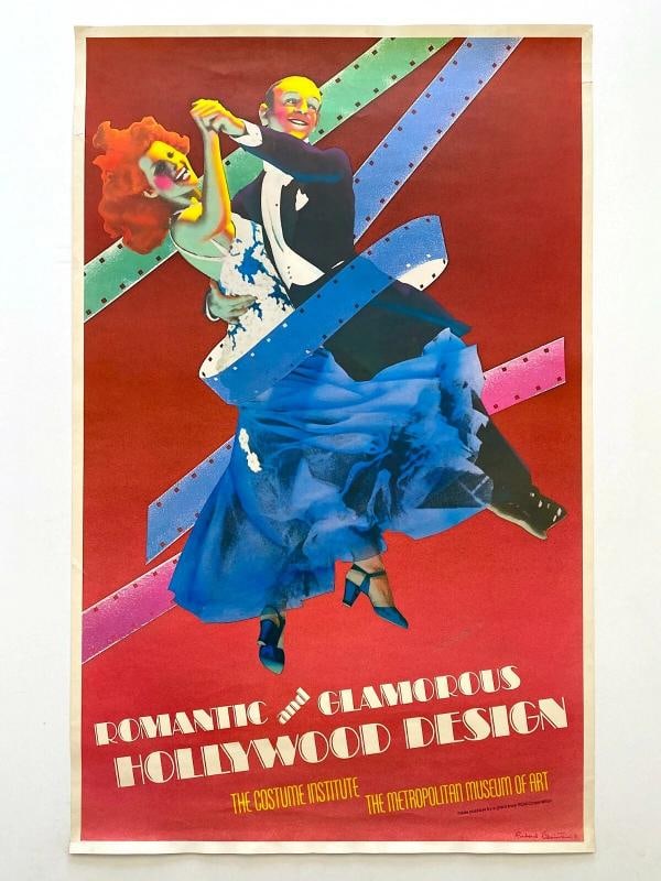 RICHARD BERNSTEIN RARE 1974 GLAMOROUS HOLLYWOOD LITHOGRAPH PRINT POP ART POSTER - 2