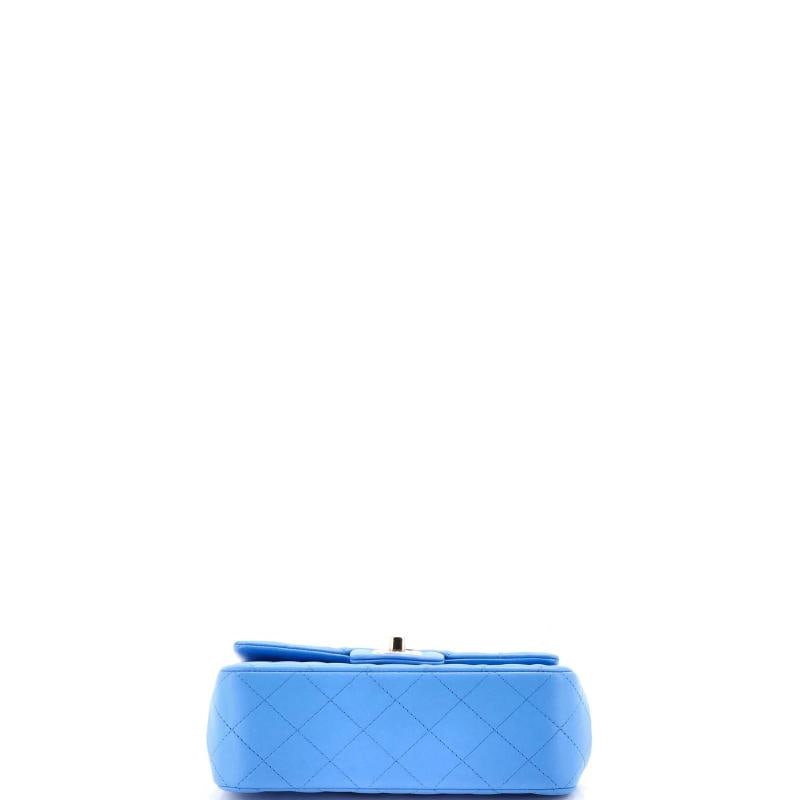 Chanel Classic Single Flap Top Handle Bag Quilted Lambskin Mini - 4