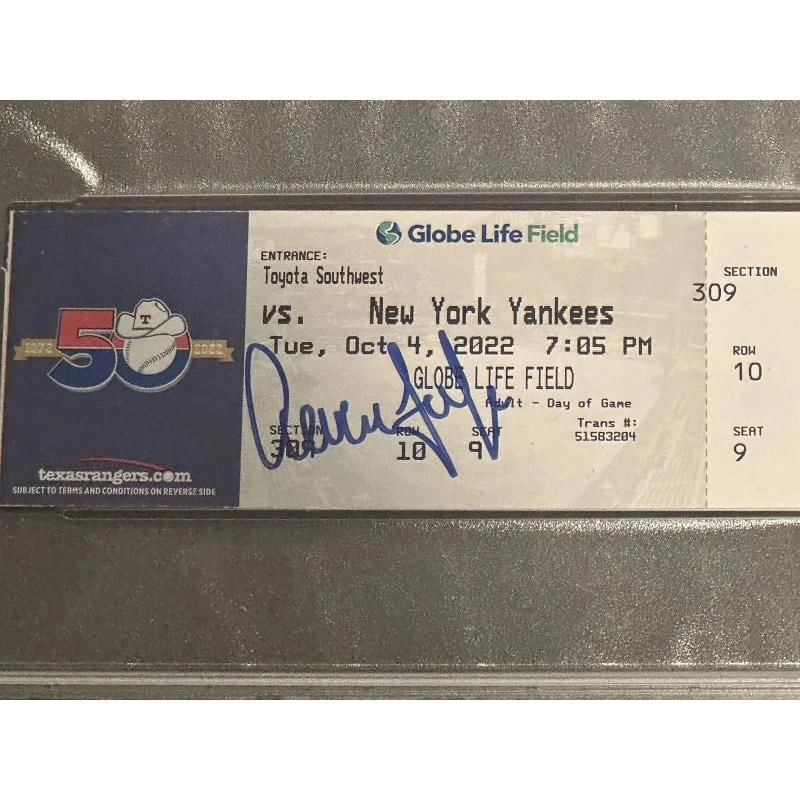 Aaron Judge New York Yankees Autographed 62nd Home Run Ticket Stub PSA DNA - 2