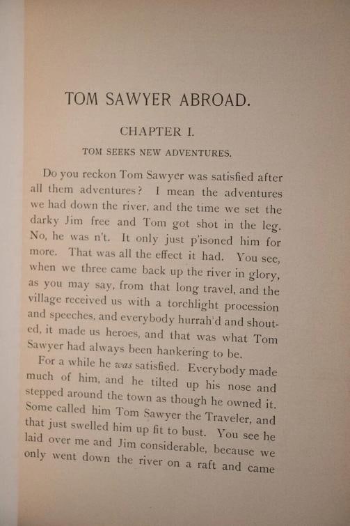 Mark Twain / Tom Sawyer Abroad by Huck Finn 1st Edition 1894 - 10