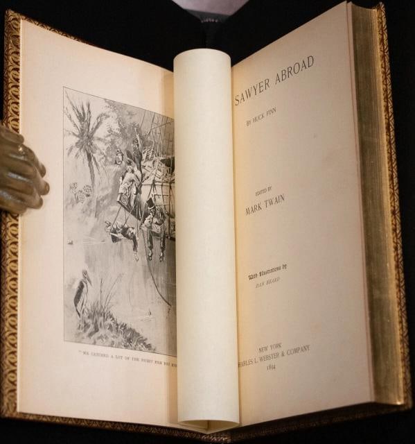 Mark Twain / Tom Sawyer Abroad by Huck Finn 1st Edition 1894 - 8