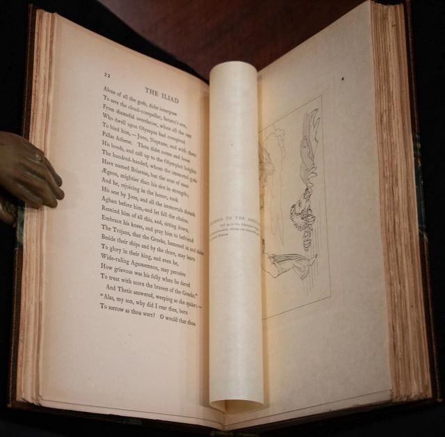 1905 The Iliad and Odyssey of Homer Large Paper Edition #310 of 600 Illustrated - 10