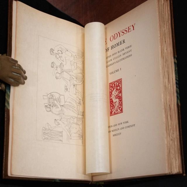 1905 The Iliad and Odyssey of Homer Large Paper Edition #310 of 600 Illustrated - 12