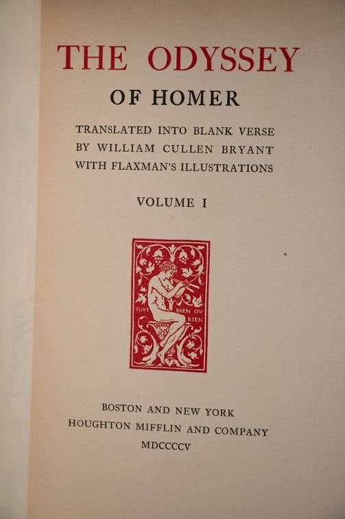 1905 The Iliad and Odyssey of Homer Large Paper Edition #310 of 600 Illustrated - 13