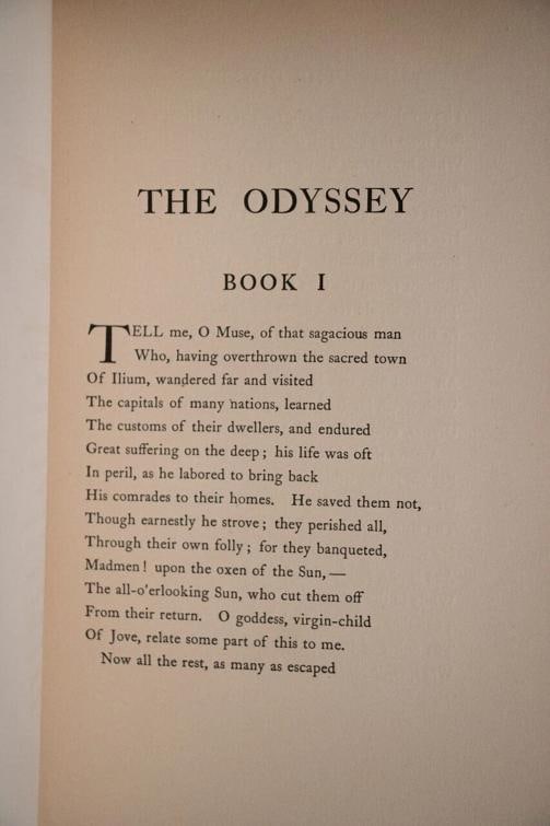 1905 The Iliad and Odyssey of Homer Large Paper Edition #310 of 600 Illustrated - 14