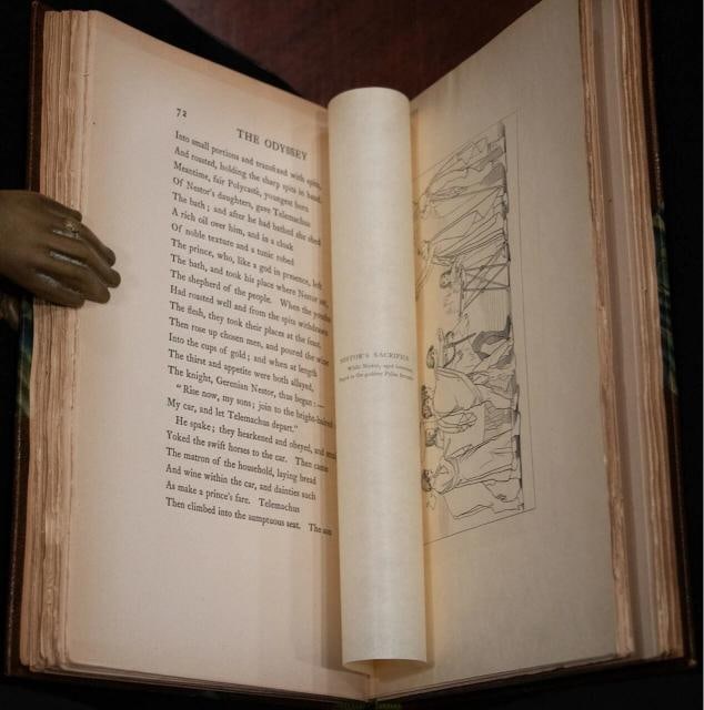 1905 The Iliad and Odyssey of Homer Large Paper Edition #310 of 600 Illustrated - 16