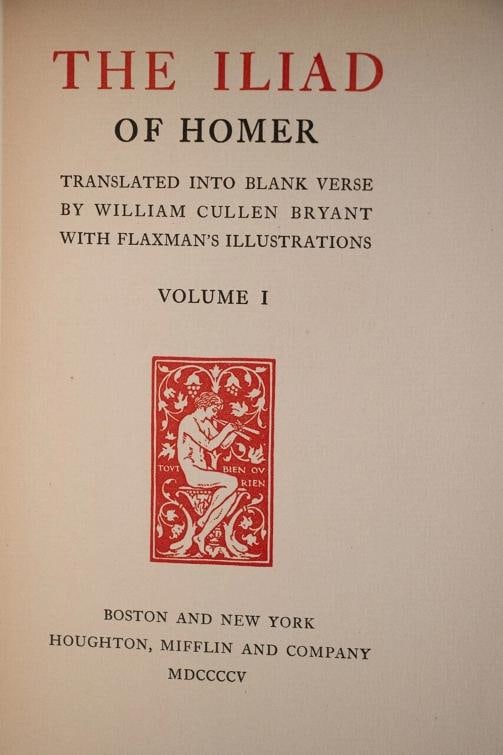 1905 The Iliad and Odyssey of Homer Large Paper Edition #310 of 600 Illustrated - 8