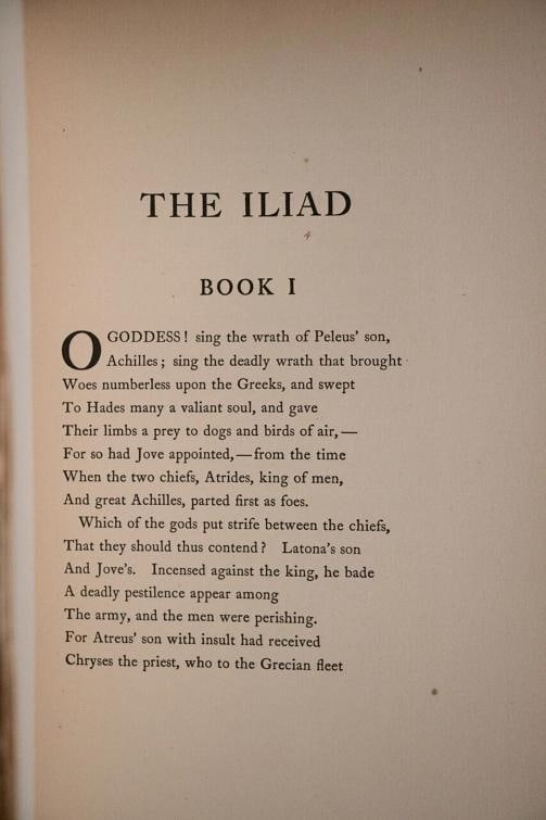 1905 The Iliad and Odyssey of Homer Large Paper Edition #310 of 600 Illustrated - 9