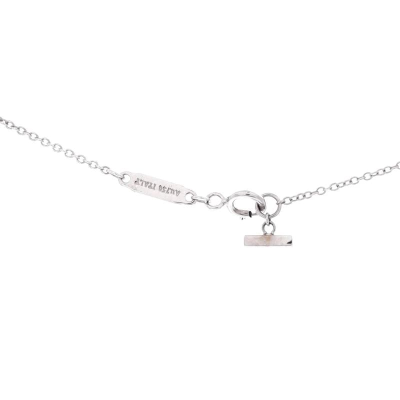 Tiffany & Co. T Smile Pendant Necklace 18K White Gold with Diamonds Mini - 3
