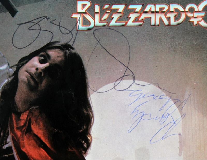 Ozzy Osbourne & Randy Rhoads Signed Blizzard Of Ozz Program JSA - 2