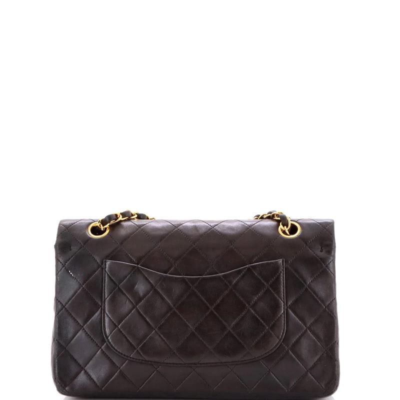 Chanel Vintage Classic Double Flap Bag Quilted Lambskin Medium - 3