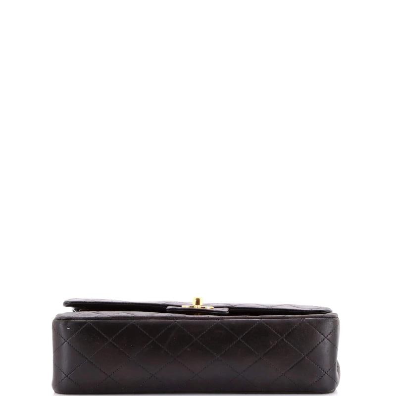 Chanel Vintage Classic Double Flap Bag Quilted Lambskin Medium - 4