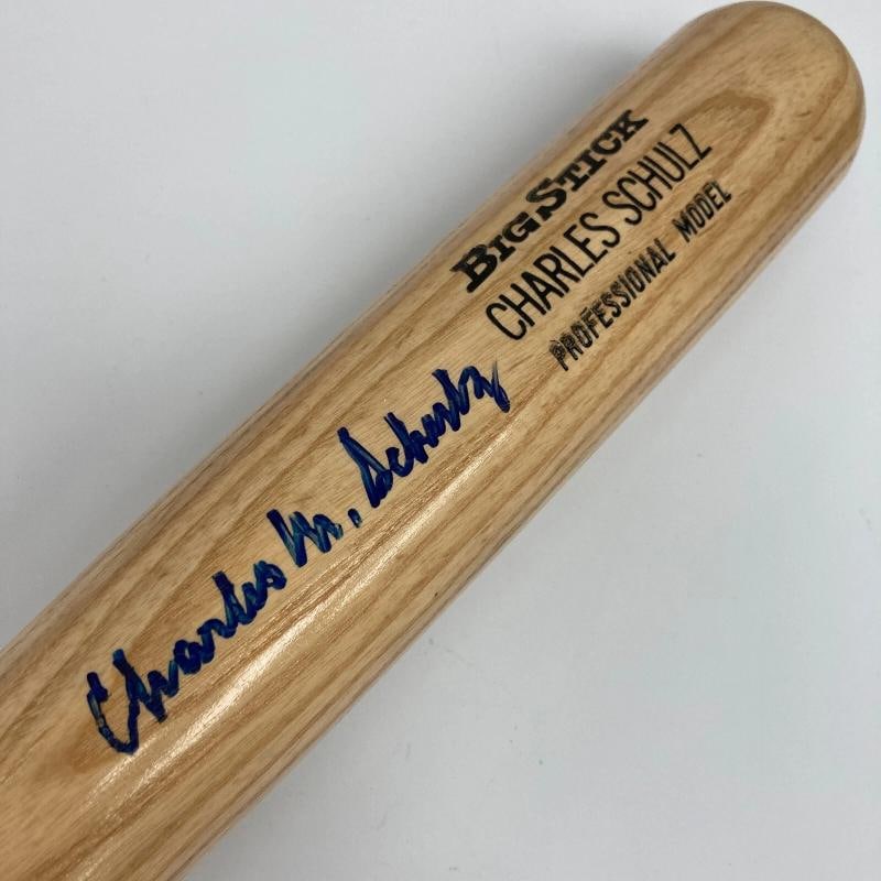 Charles M. Schulz Peanuts Signed Game Model Baseball Bat With JSA COA RARE - 3