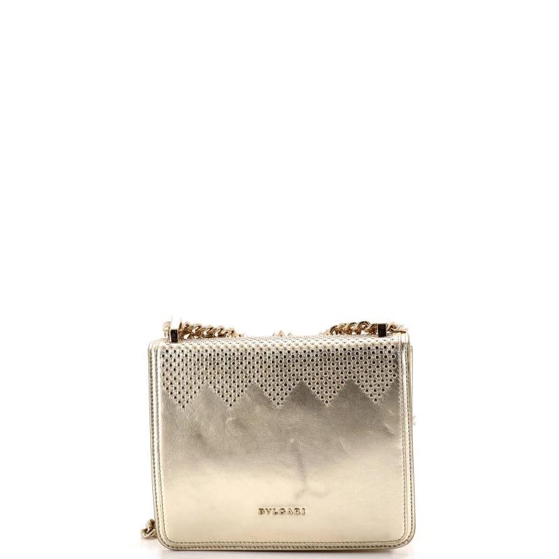 Bvlgari Serpenti Forever Square Shoulder Bag Full Studded Leather Small - 4