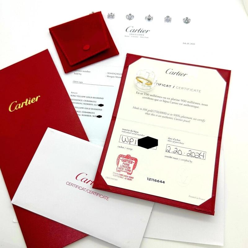 Cartier Etincelle De Cartier Diamond Eternity Wedding Band 18kt Yellow Gold - 3
