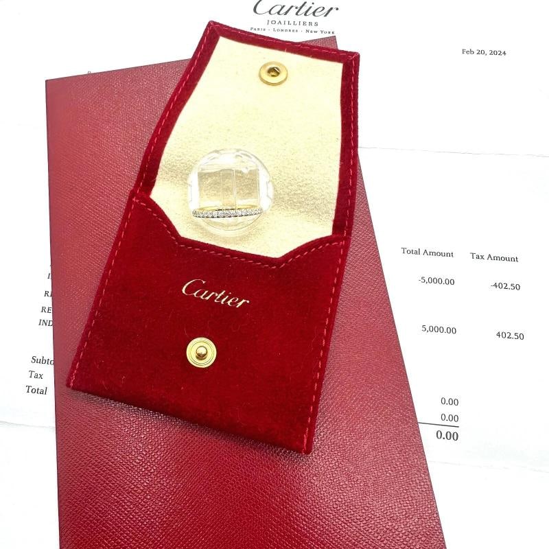 Cartier Etincelle De Cartier Diamond Eternity Wedding Band 18kt Yellow Gold - 5