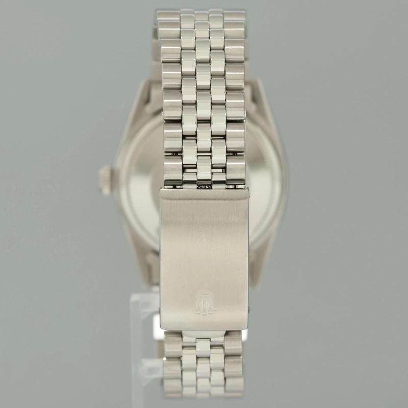 Rolex DateJust 1601 Blue Diamond Bezel Dial White Gold Jubilee Band 36mm Watch - 5
