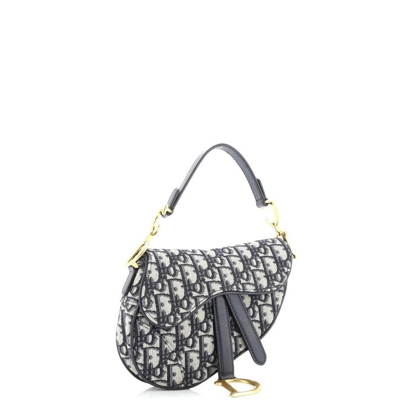 Christian Dior Saddle Handbag Oblique Canvas Mini - 2
