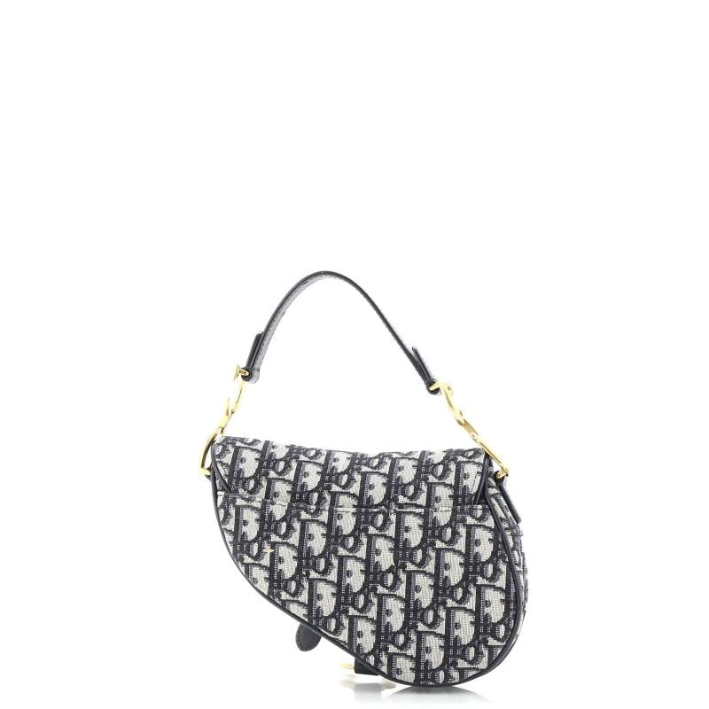 Christian Dior Saddle Handbag Oblique Canvas Mini - 3